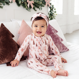 Blushing Fir You Ruffle Convertible Footie