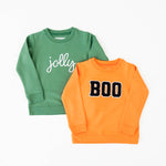 Seasonal Crew Neck Set - Children’s Jolly/Boo Duo