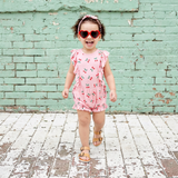 Mon Cherry Bubble Romper