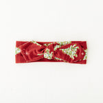 All Spruced Up Topknot Headband - Red