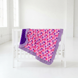 Color Me Cupid Ruffle Reversible Blanket