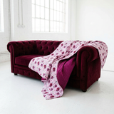 Coming Up Roses Quilted Adult Bamboo Blanket - Three Layer