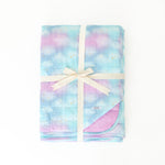 Cotton Candy Skies Quilted Adult Bamboo Blanket - Three Layer