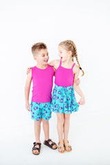 Crab Happens Tank Top And Ruffle Skort Set
