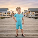 Curacao Short Sleeve Button Romper