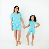 Curacao Short Sleeve and Shorts Two Piece Pajamas Set