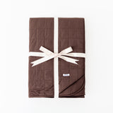Espresso Quilted Adult Bamboo Blanket - Three Layer