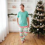 Isle Be Home For The Holidays Men's Short Sleeve Loungewear