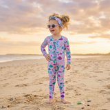 Under The Sea Convertible Footie - Violet Reef
