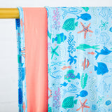Under The Sea Reversible Blanket - Tidal Blue