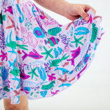 Under The Sea Tank Top And Ruffle Skort Set - Violet Reef
