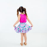 Under The Sea Tank Top And Ruffle Skort Set - Violet Reef