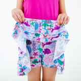 Under The Sea Tank Top And Ruffle Skort Set - Violet Reef