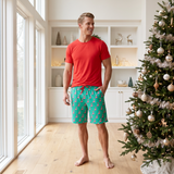 Flock The Halls Men's Sleep Shorts and Tee