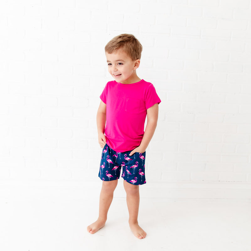 Go The Flock To Bed Pocket Tee And Short Set