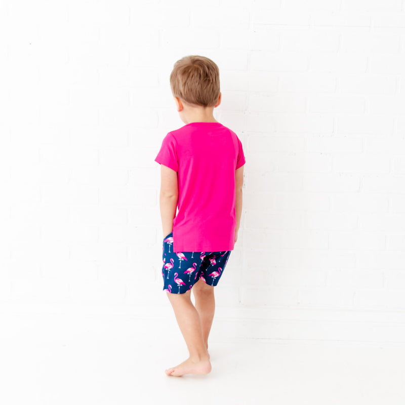 Go The Flock To Bed Pocket Tee And Short Set