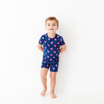 Go The Flock To Bed Short Sleeve and Shorts Two Piece Pajamas Set