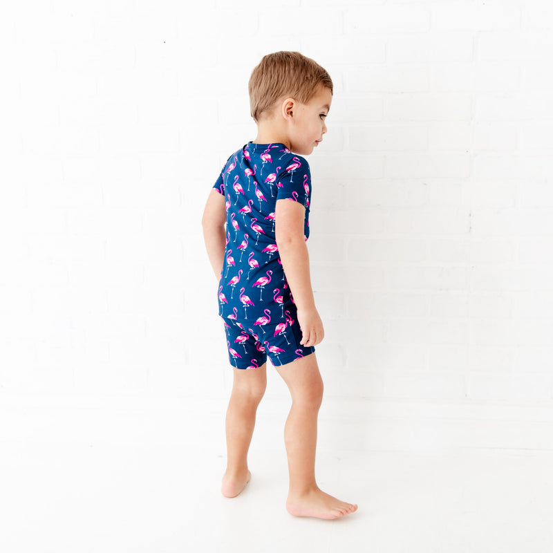 Go The Flock To Bed Short Sleeve and Shorts Two Piece Pajamas Set