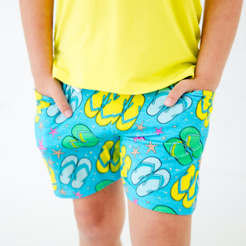 Bamboo Short Boys. Summer Bamboo Shorts Bamboo Pocket Tee Shirt Set 
