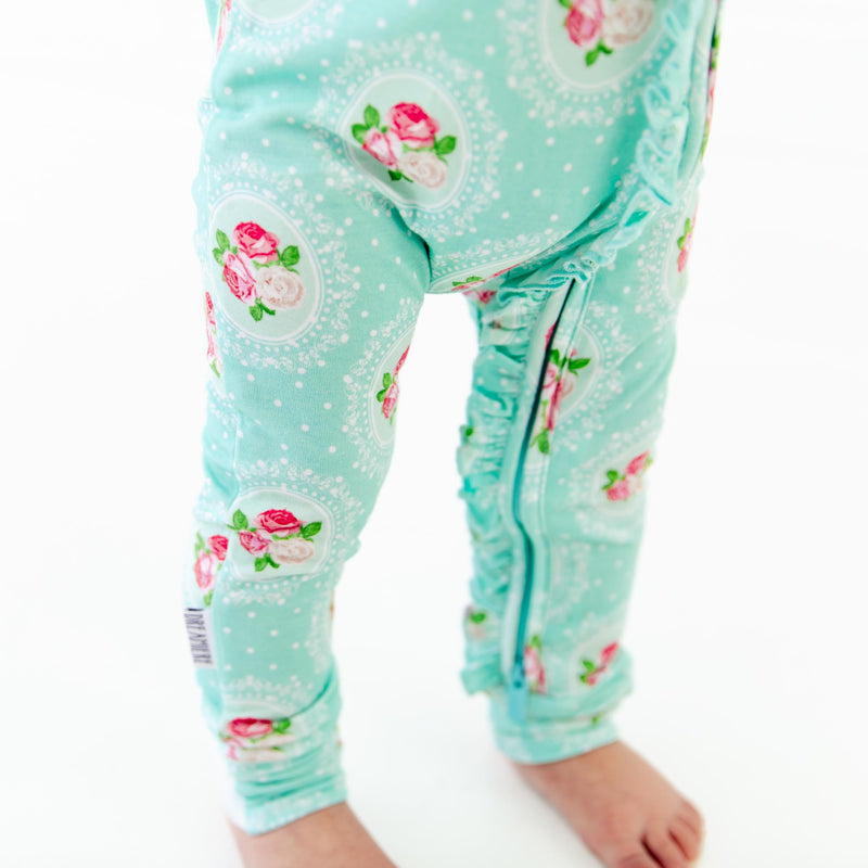 Ring Around The Roses Ruffle Convertible Footie