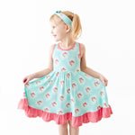 Ring Around The Roses Ruffle Bottom Twirler Dress And Shorts Set