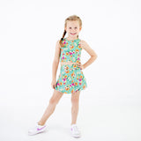 Flower Child Flower Girl Bamboo Skirt with Top Set for Summer