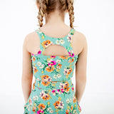 Flower Child Flower Girl Bamboo Skirt with Top Set for Summer