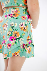 Flower Child Flower Girl Bamboo Skirt with Top Set for Summer