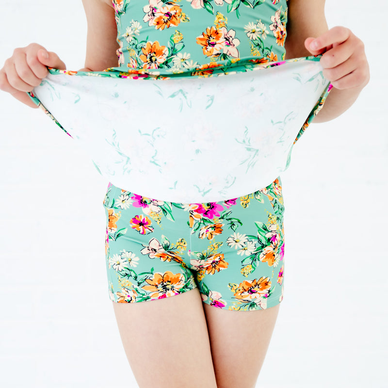 Flower Child Flower Girl Bamboo Skirt with Top Set for Summer