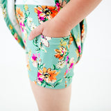Flower Child Flower Girl Bamboo Skirt with Top Set for Summer