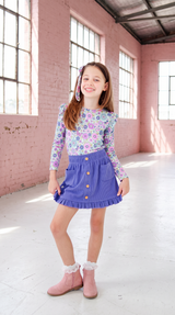 Flutter & Bloom Little Luxe Corduroy Skirt Set  - DROPPING AUGUST 12TH
