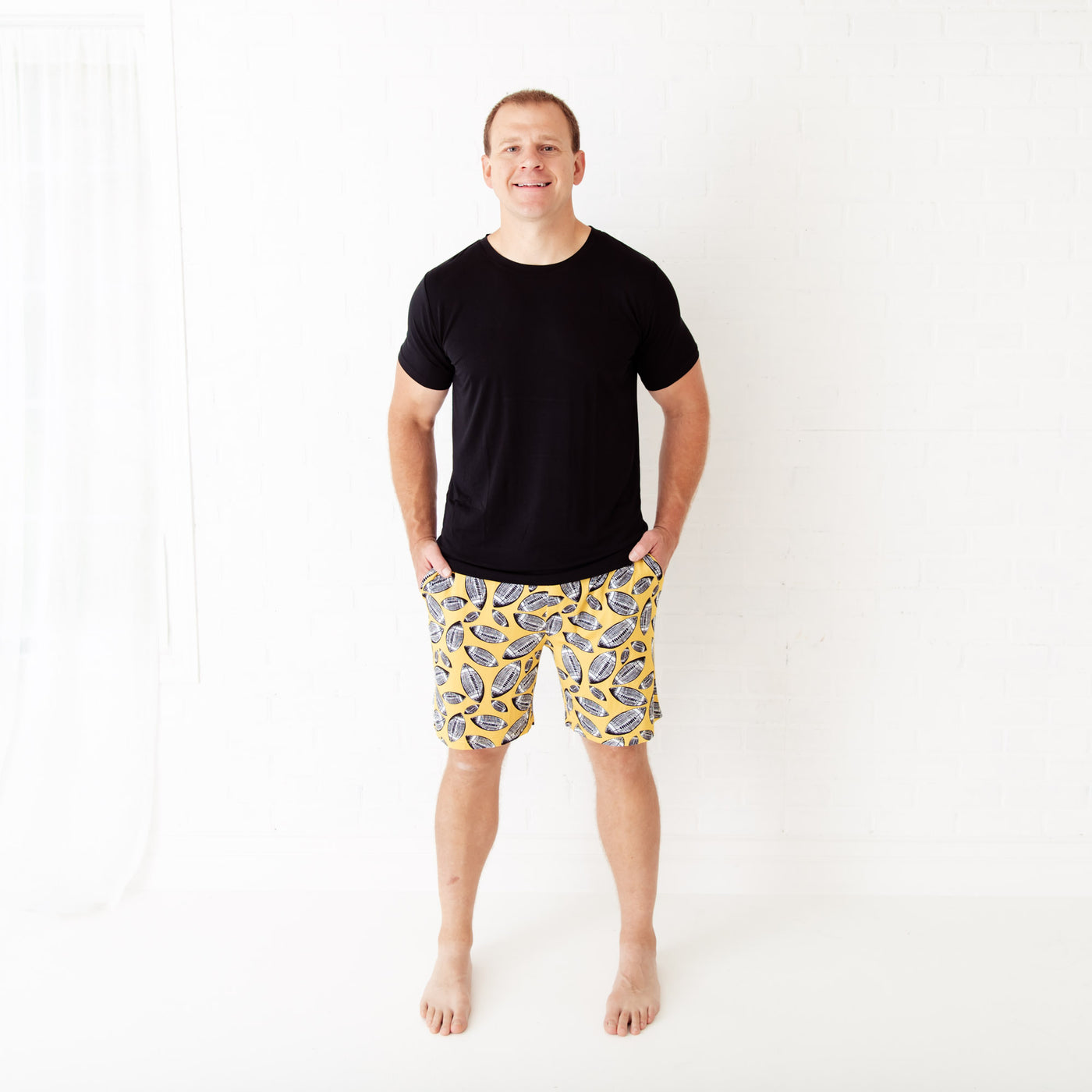 Men’s loungewear set with football print by Dreamiere