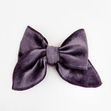 Frostberry Velour Luxe Bow Clip - DROPPING SEPTEMBER 30TH