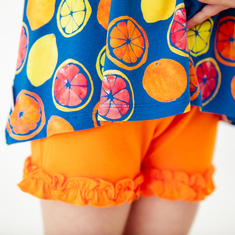 Citrus Got Real Twirl Top And Ruffle Shorts Set