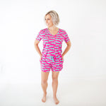 Later Gator Women's V-Neck and Shorts Set
