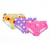 3 Pack Girl's Brief Underwear - Valentine's Trio