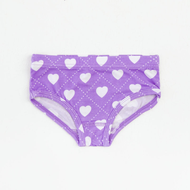 3 Pack Girl's Brief Underwear - Valentine's Trio