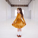 Heirloom Gold Ever After Velour Dress - DROPPING SEPTEMBER 30TH