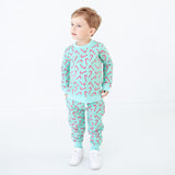 Candy Cane Lane Jogger Set - Mint