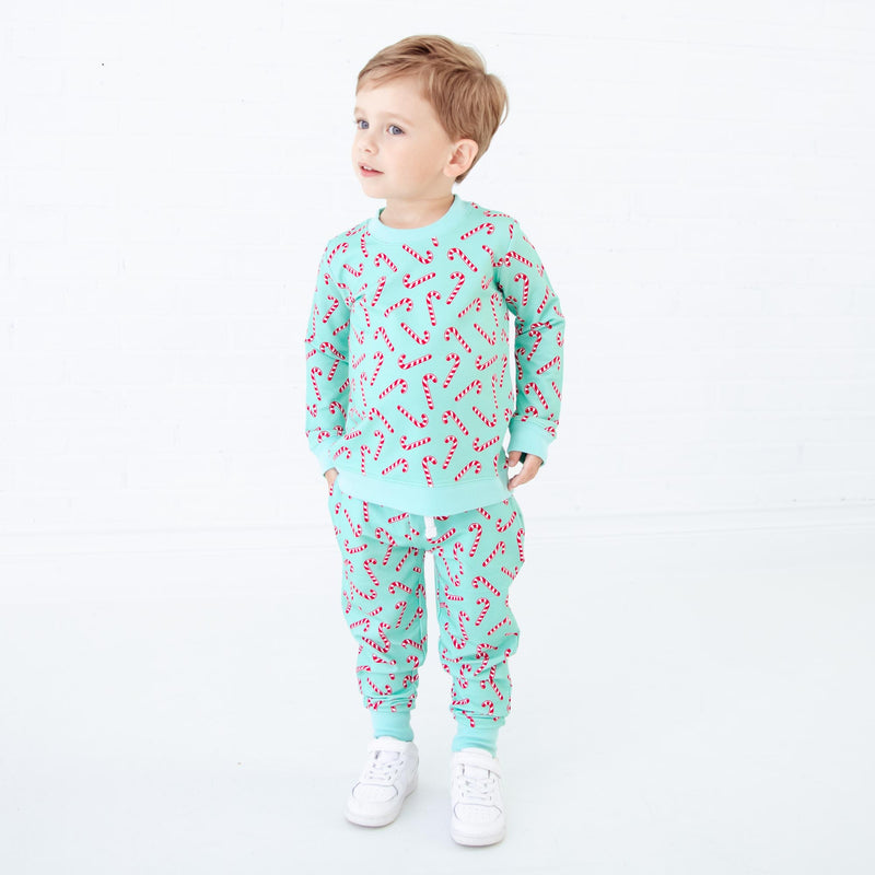 Candy Cane Lane Jogger Set - Mint