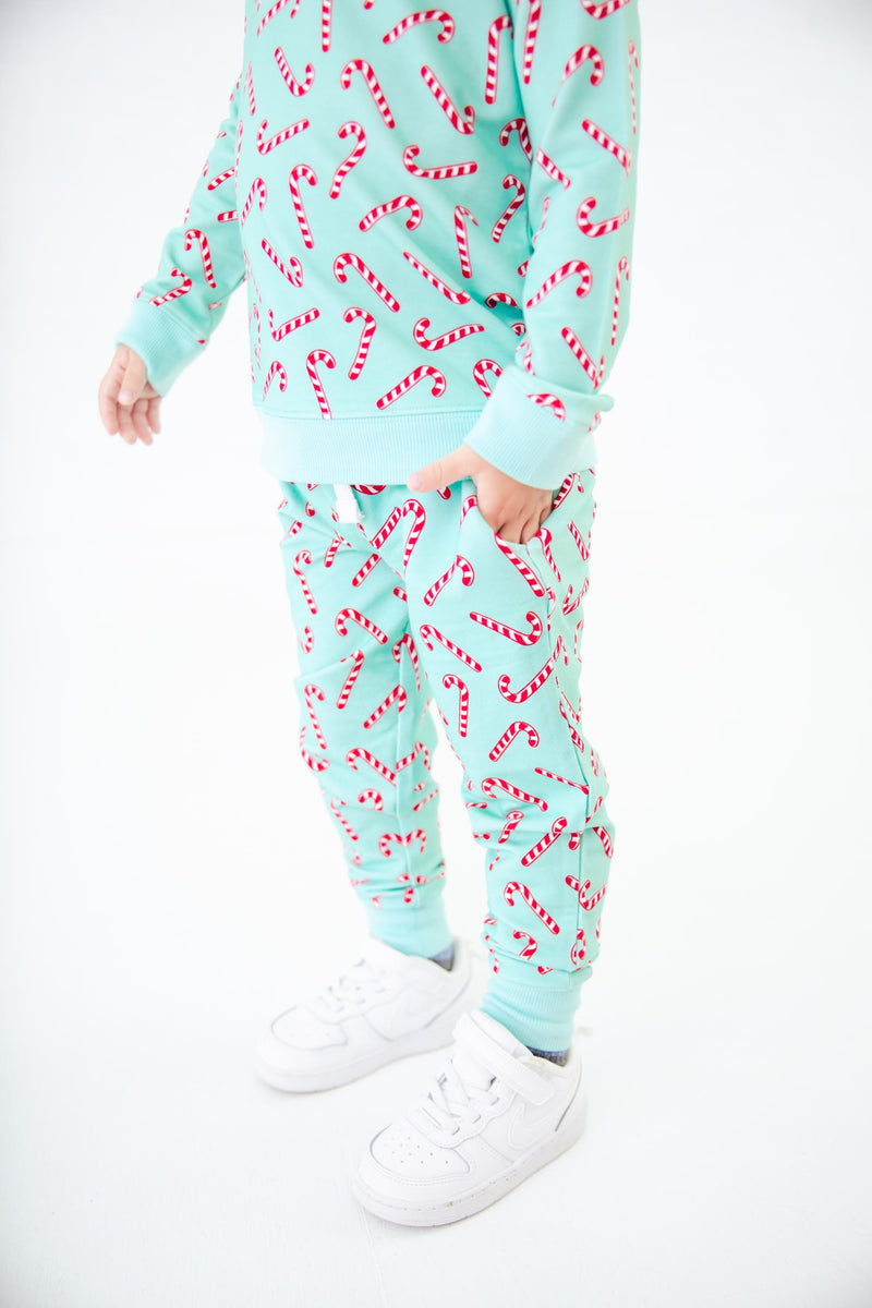 Candy Cane Lane Jogger Set - Mint