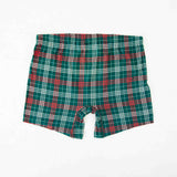 Back of Mens Plaid Boxers.