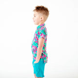Tropic Like It's Hot Polo Shirt And Short Set