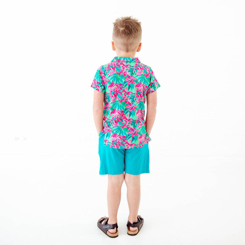 Tropic Like It's Hot Polo Shirt And Short Set