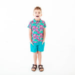 Tropic Like It's Hot Polo Shirt And Short Set