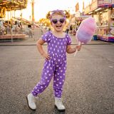 Heart To Get Smocked Romper - Purple