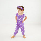 Heart To Get Smocked Romper - Purple