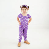 Heart To Get Smocked Romper - Purple