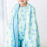 Heart of Gold Quilted Children's Bamboo Blanket
