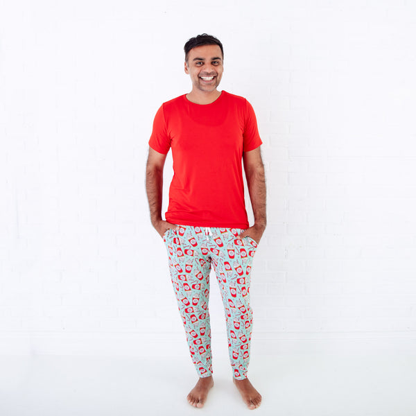 A Cup Of Cheer Men's Short Sleeve and Joggers Loungewear